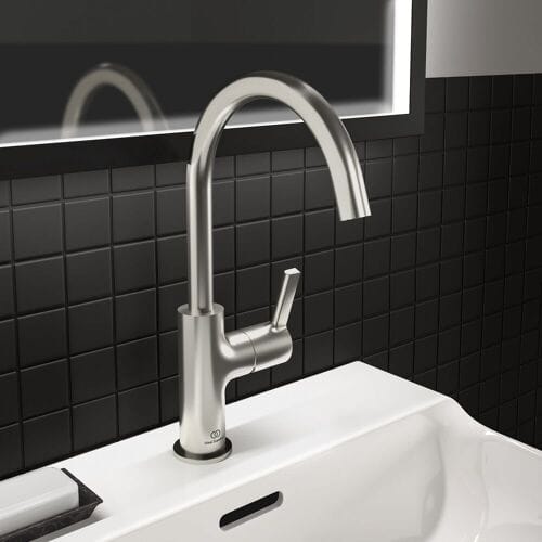 Ideal Standard basin mixer with high spout, without drain BC778GN