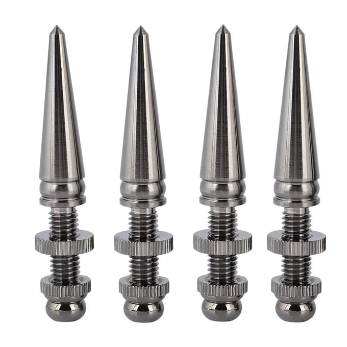 Lot de 4 paires de pieds de haut-parleur antichoc en cuivre pur pour caisson de basses