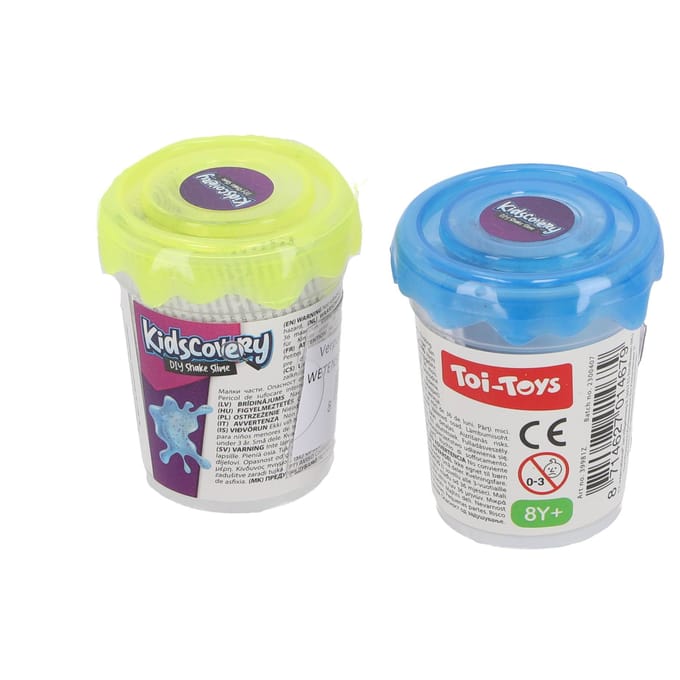 Kidscovery wetenschap slijm shake confetti 6 assorti