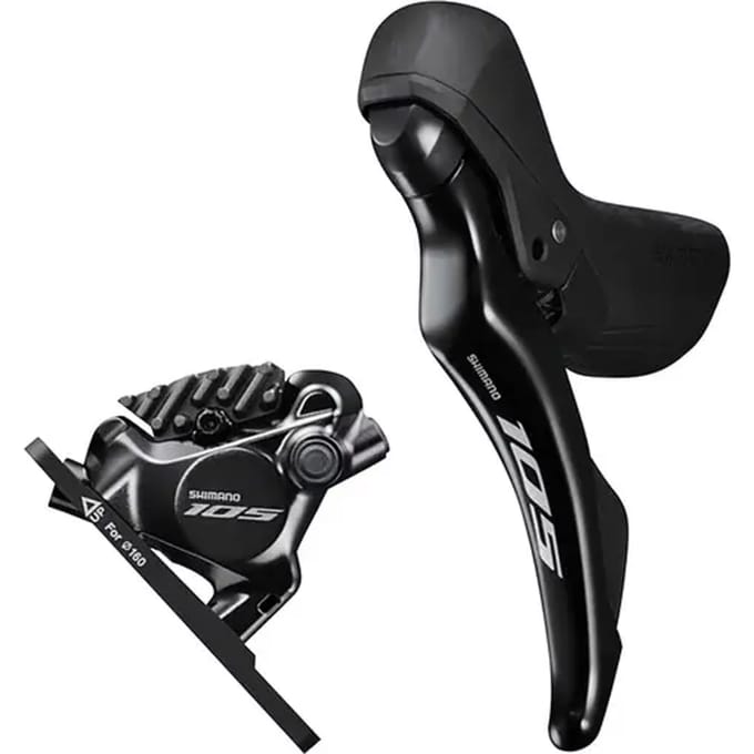 Schijfremmen vooraan Shimano 105