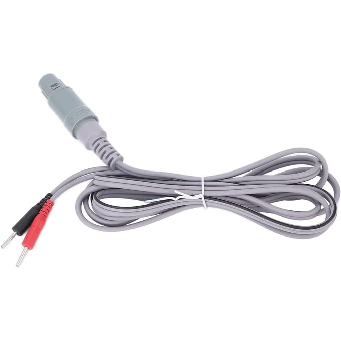 Câble Électrode Professionnel Portable Câble de Connexion Électrode Accessoire pour Machine de Massage TENS gray