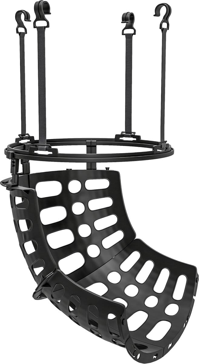 SPORTNOW Basketbal-rebounder 360 Graden Draaibaar - Basketbal Returnnet - Trainingshulp - Zwart