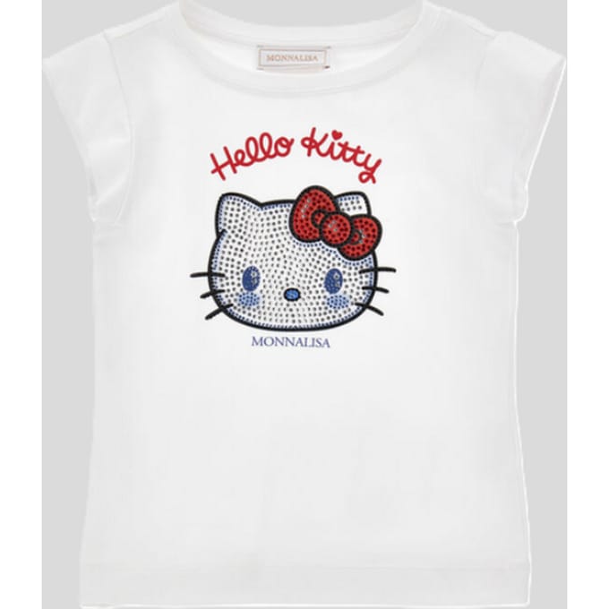 t-shirt hello kitty meisje wit