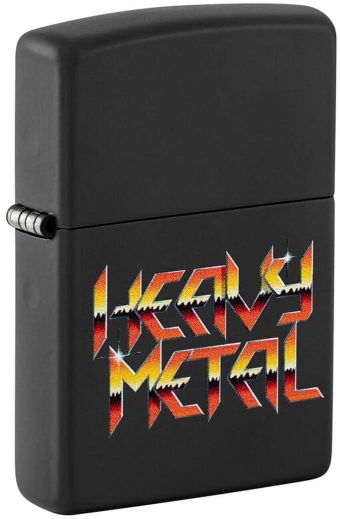 Heavy Metal Zippo - Black Matte Unisex Aansteker - Neutraal - Standard