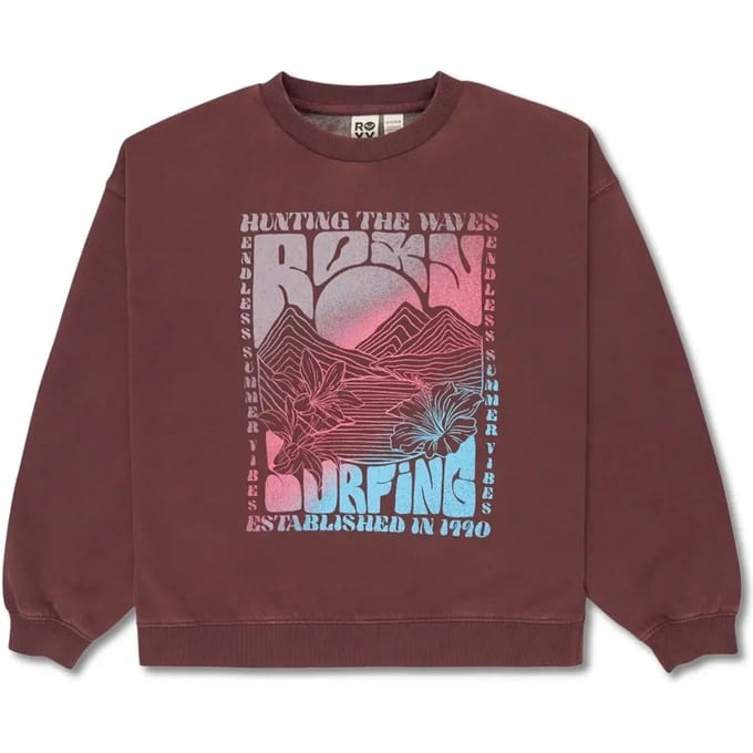 Meisjes Sweatshirt Roxy Lineup Crew Brushed Rg