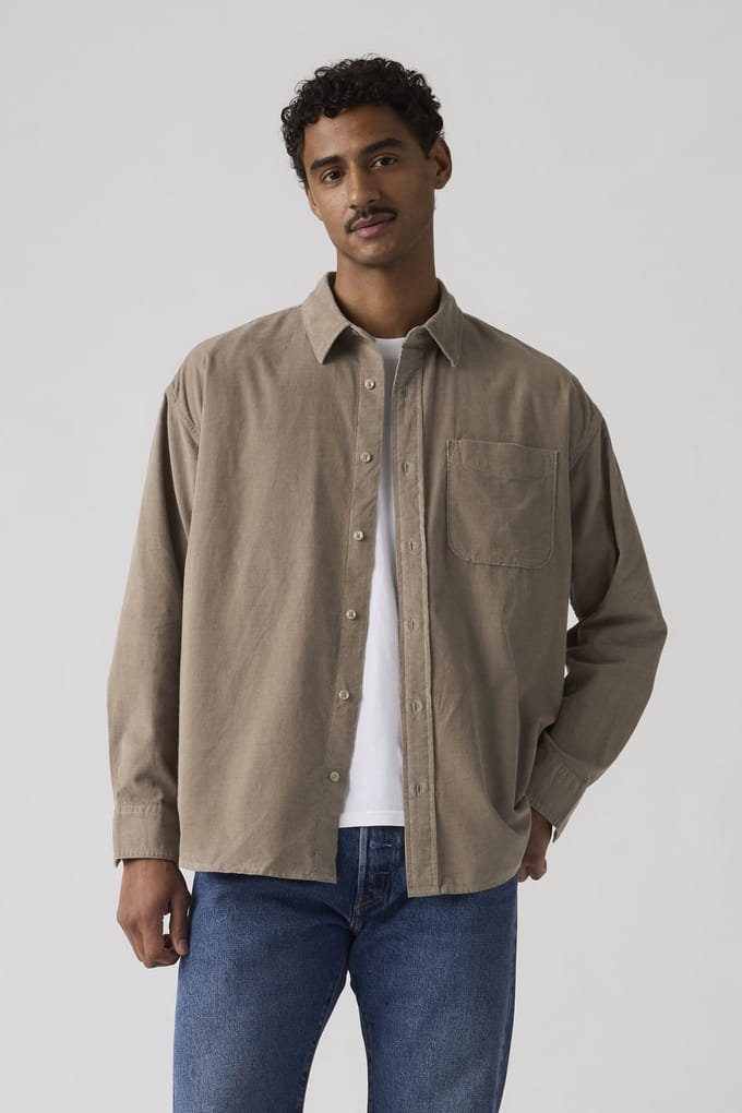 Levi's Loose Button Up Fungi Taglia: M | Camicie Casual Outlet | Uomo