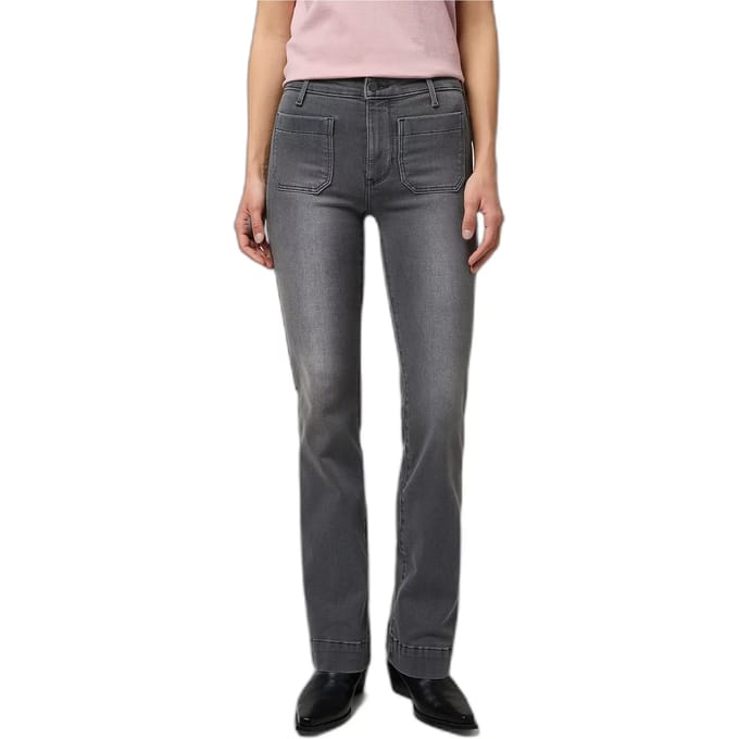Wrangler 112373015 Flare Fit Spijkerbroek Grijs 29 / 32 Vrouw