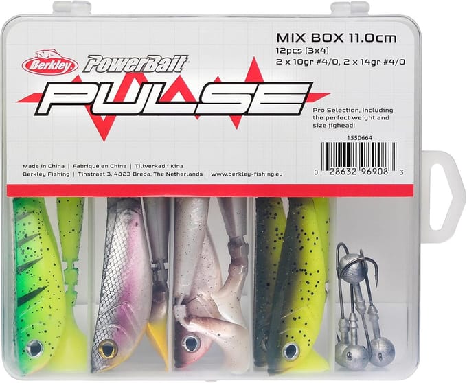 Zachte Rubberen Vis Lure Set met Jig Head Haken - 11cm