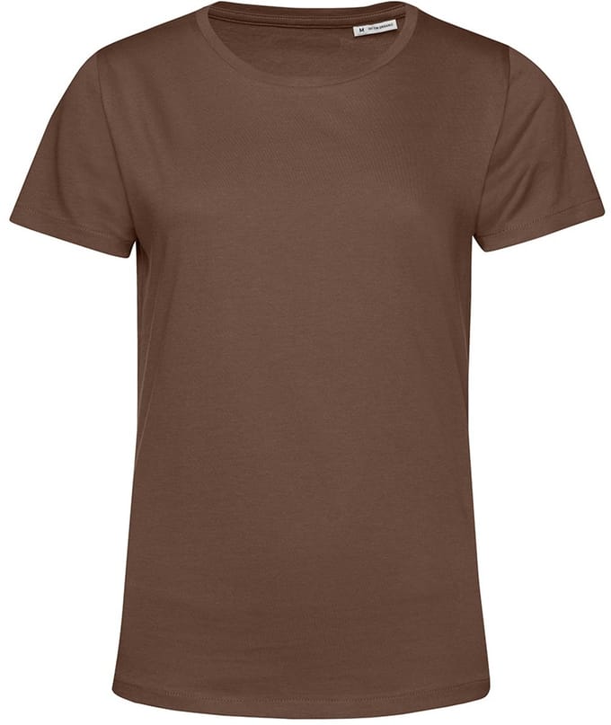 B&C Dames/dames E150 Organic T-Shirt met korte mouwen (Koffie)