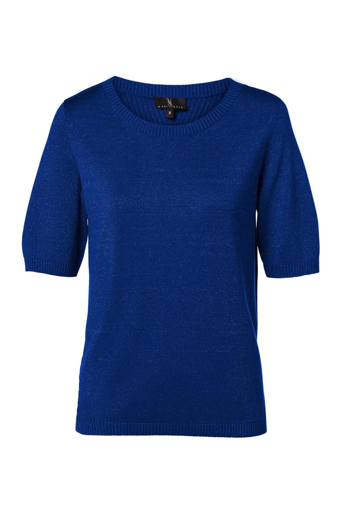 Audrey Lurex Top Kobalt