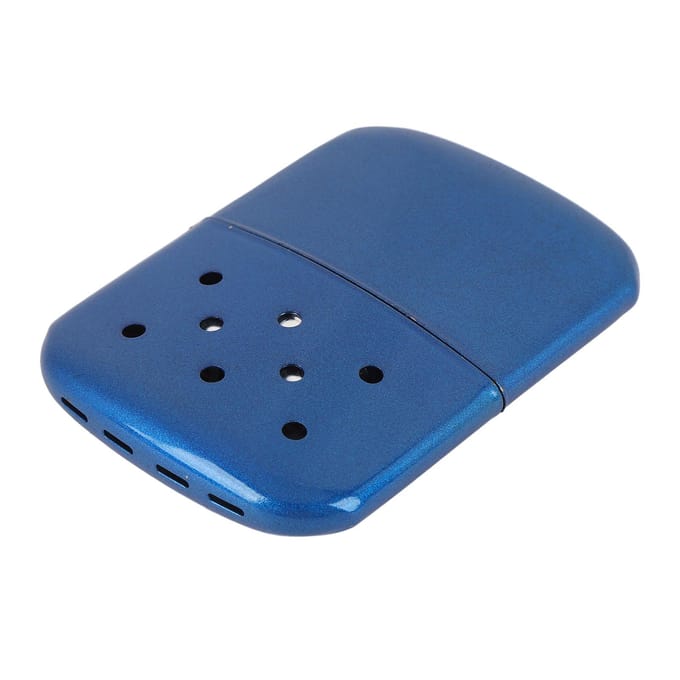 12 Uur Navulbare Handwarmer Draagbaar Aluminium Langdurig Eenvoudig Vullen Snel Verwarmen voor Kamperen blue
