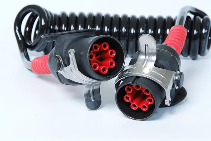 ABS-EBS spiraalkabel 7-polig 4,5m