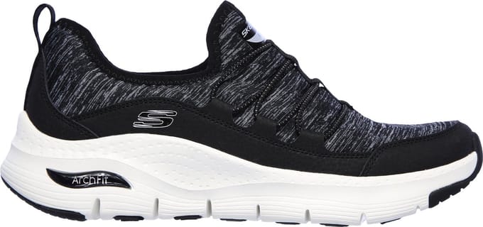Skechers Arch Fit-Rainbow View Dames Instappers - Black/White - Maat 39