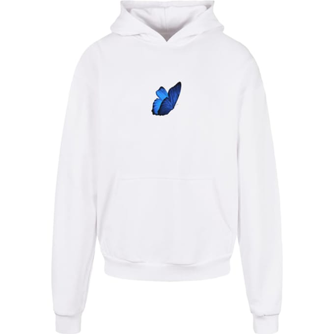 Mister Tee - Le Papillon Heavy Oversize Hoodie/trui - XL - Wit