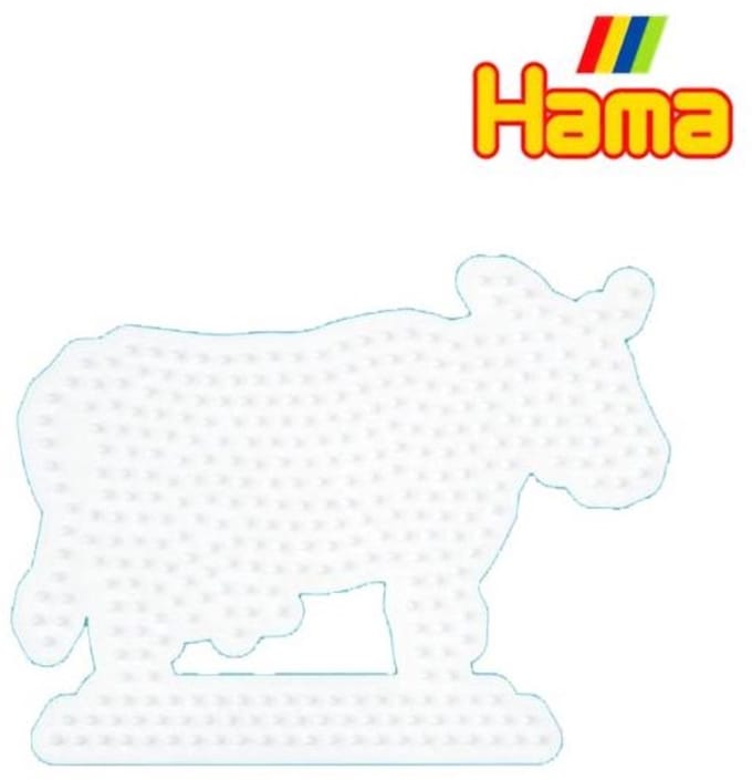 Hama Strijkkralen Grondplaat Koe Wit