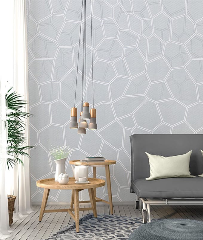 INGK Behang - Timeless - Honeycomb Blue