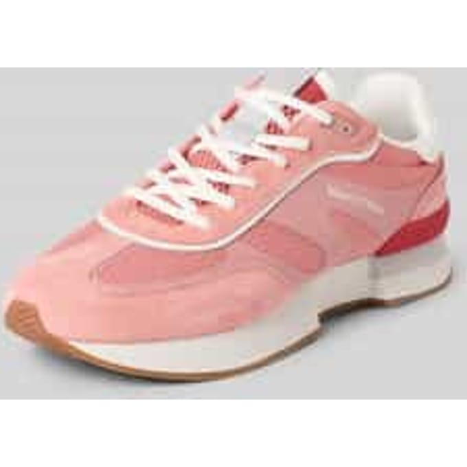 Low-top sneakers van echt rundleer
