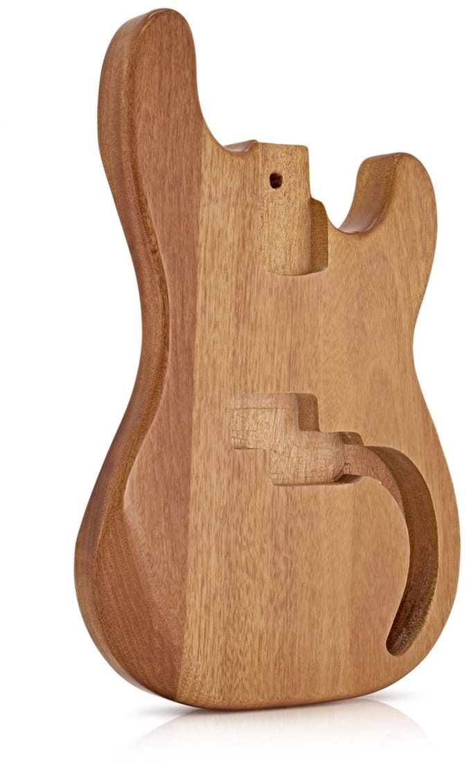Basgitaar Body, Natuurlijk Mahoniehout