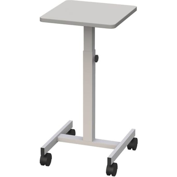 MAUL Statafel 38 x 38 cm - standvoet met wielen- grijs - metaal - 1 stuk