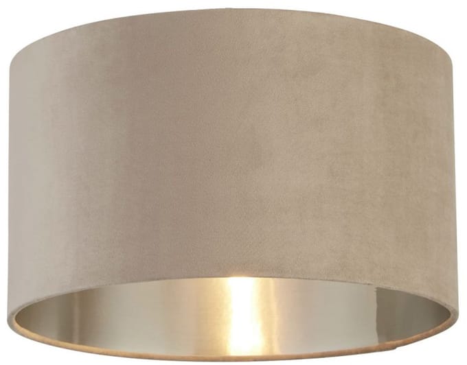 Licht-Erlebnisse - Girona - E14/E27 - van - Fluweel - in - Taupe geborsteld zilver