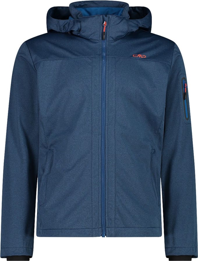 Cmp Zip Hood 39a5027m Softshelljack Blauw S Man