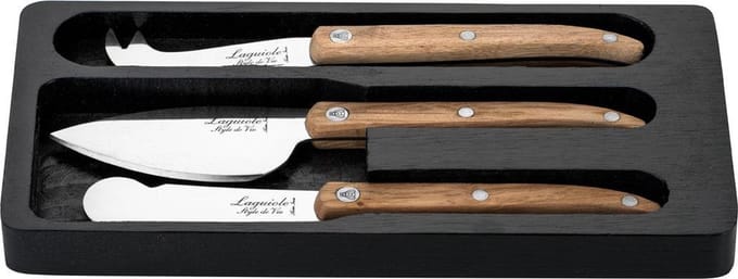 Laguiole Style de Vie Kaasmessenset Innovation Line - 3-delig - Eiken