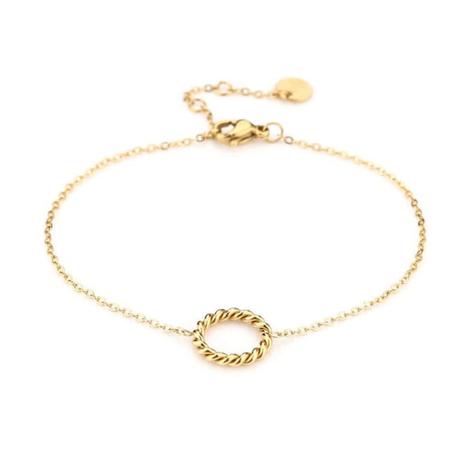 Bijoutheek Armband rondje gedraaid Goud JE13491