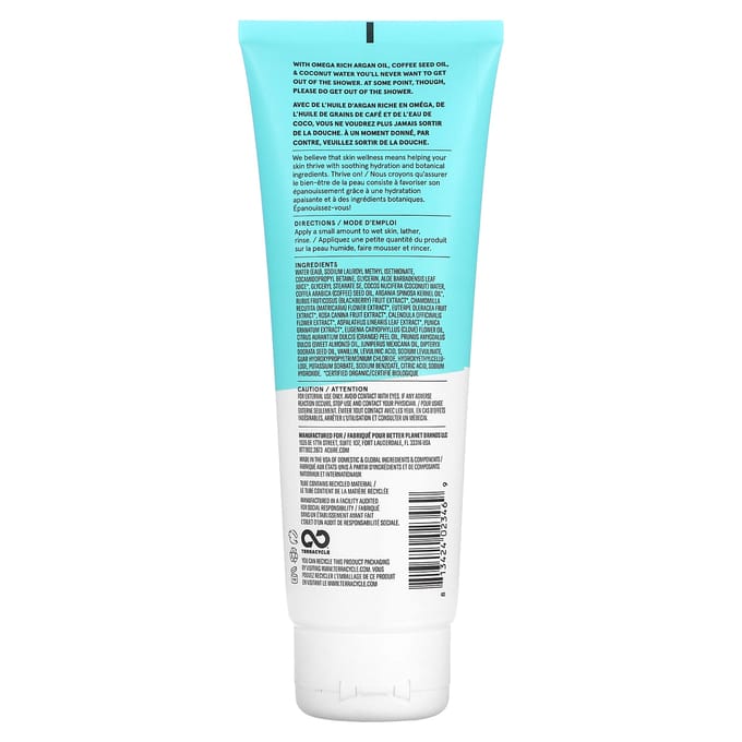 ACURE, Conditioning Body Wash, Coconut and Coffee, 8 fl oz (236 ml) blue