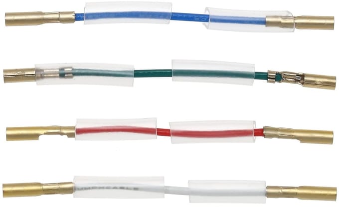 Koperen Draadset - Stereo Headshell - Draaitafel Reparatie - Zuurstofvrij Koper - 41 mm Lengte - Multicolor