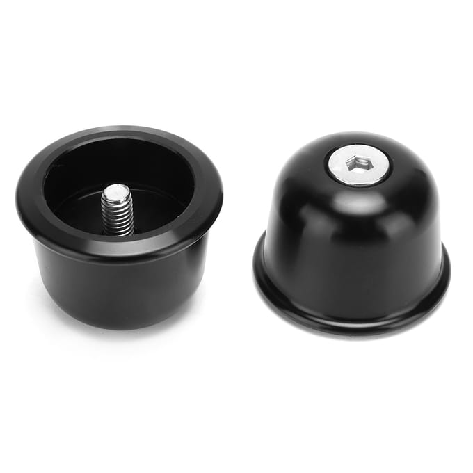 Motorfiets Stuur Eindkap CNC Aluminium Legering Vervanging voor Triumph Street black