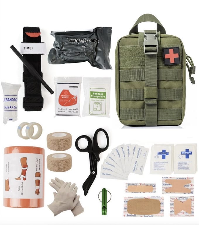 Nixnix® - Militaire EHBO kit - 21 delig - Medisch - Eerste hulp