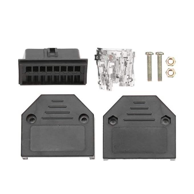 16-Pin Universele OBD2 Stekker Manlijke Connector OBD Connect Adapter Kit Auto Diagnostische Scan Tool gray