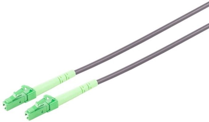 LWL Simplex Patchkabel LC/LC APC SM, OS2, Trittfest (Armored), 30m