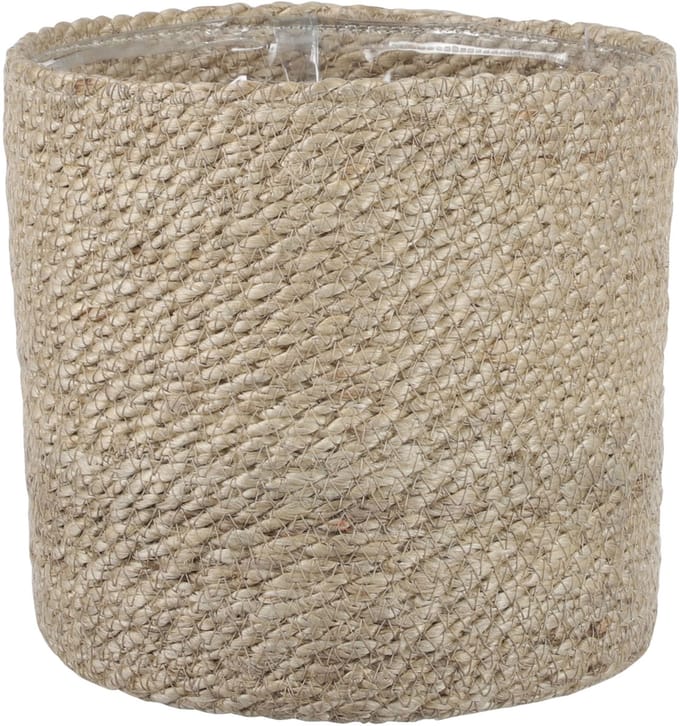 Mica Decorations Atlantic Plantenmand - H20 x Ø20 cm - Jute - Crème