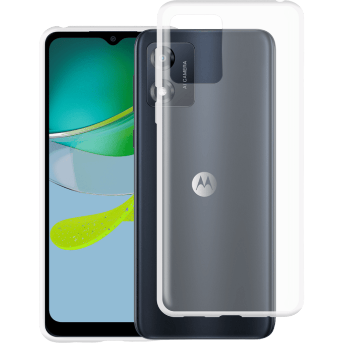 Just in Case Motorola Moto E13 Siliconen (TPU) Hoesje Transparant