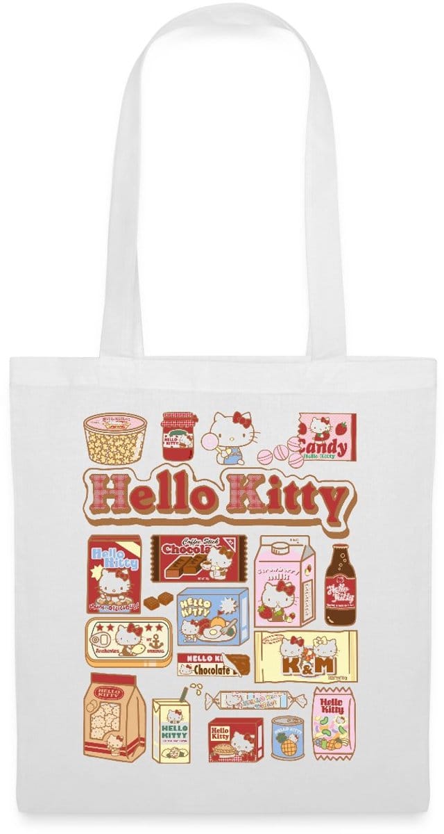 Hello Kitty Snack Collage Tas Van Stof Schoudertas