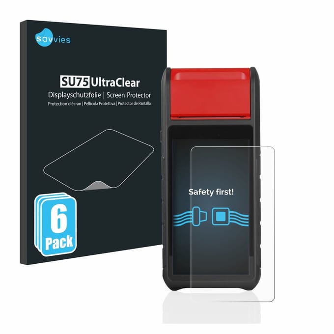 Savvies - Screenprotector voor Autel MaxiBAS BT608 - Folie Beschermfolie transparant 6 Stuks