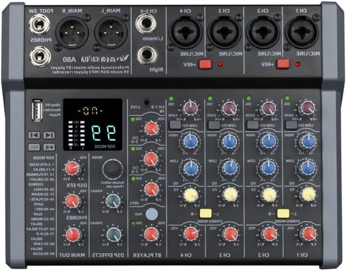 Core® Audio Mixer – Streaming – DJ Draaitafel – DJ Mix Set – Zwart - 35cm x 32cm x 9cm