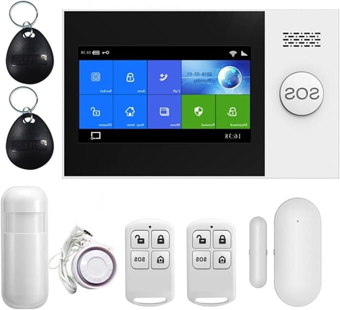 Beveiligingssysteem Thuis - Slim Alarm - Huis Beveiligen - App Bediening - 4.3 Inch Touchscreen - SET-G