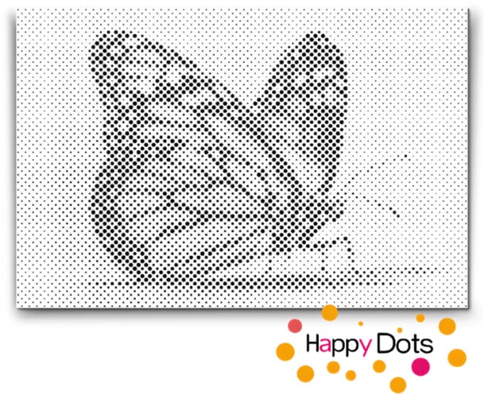 HappyDots DOT Painting Vlinders 09 - 20x30cm