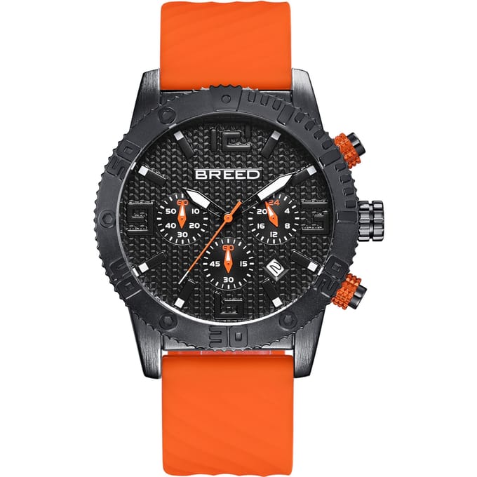 Breed Double Agent Chronograaf Horloge met Datum