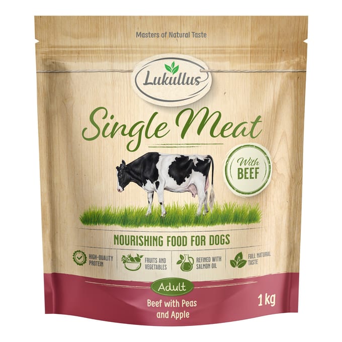 Lukullus Single Meat Rund - 1 kg Nieuw Receptuur