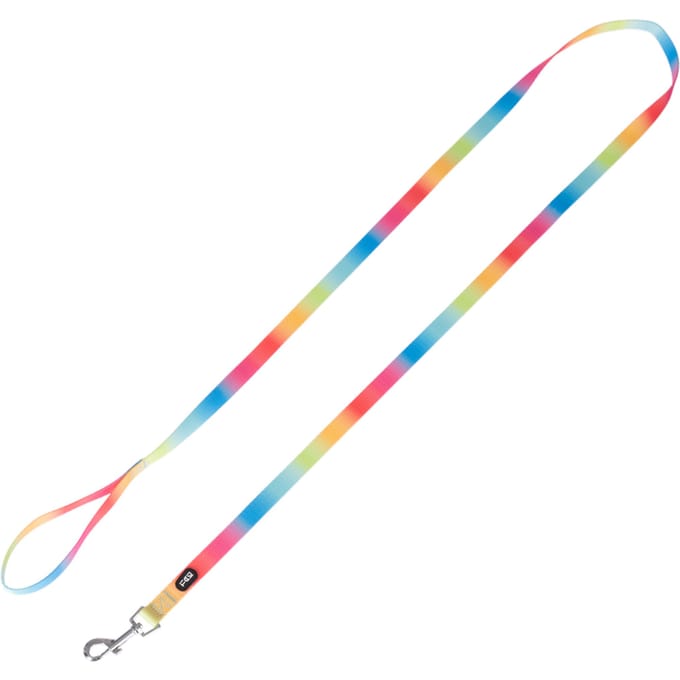 TIAKI hondenriem Regenboog maat M: 200 cm lang, 20 mm brede hond