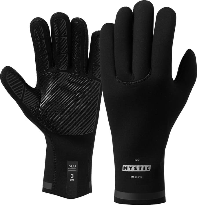 Mystic Ease Neopreen handschoenen 3mm 5Finger - 250080 - Black - S