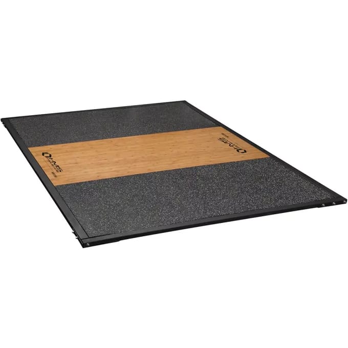 HMS Premium - Podest voor gewichtheffen - 2x3m - Staal, Rubber, Hout - 30mm