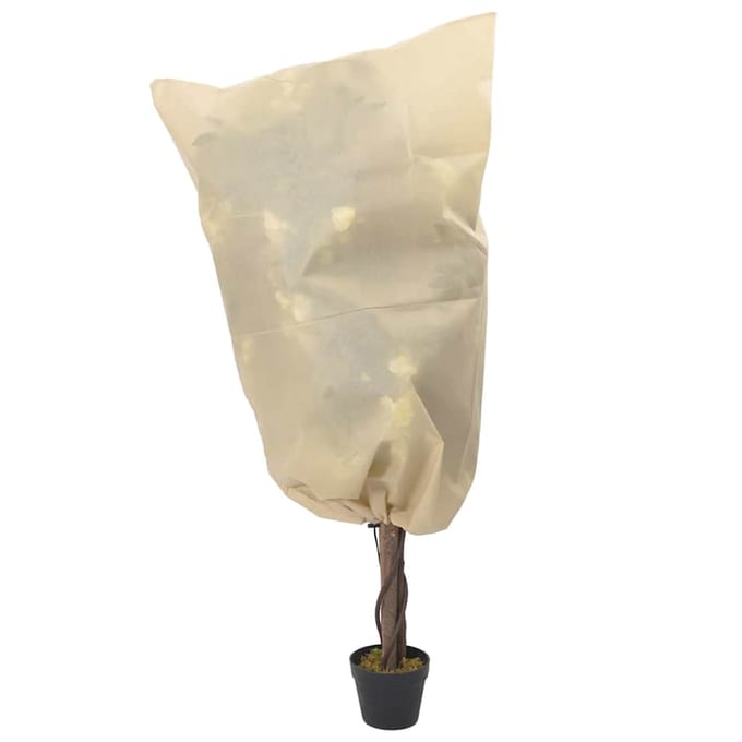 vidaXL - Plantenhoezen - met - trekkoord - 4 - st - 70 - g/m² - 0,8x1 - m
