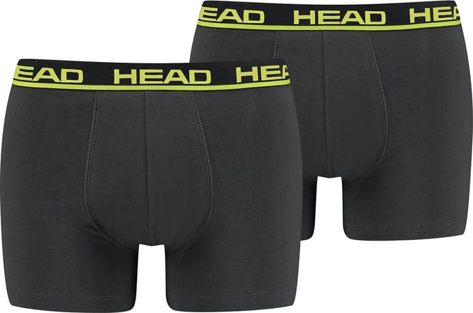 HEAD 2P boxers basic II grijs - S