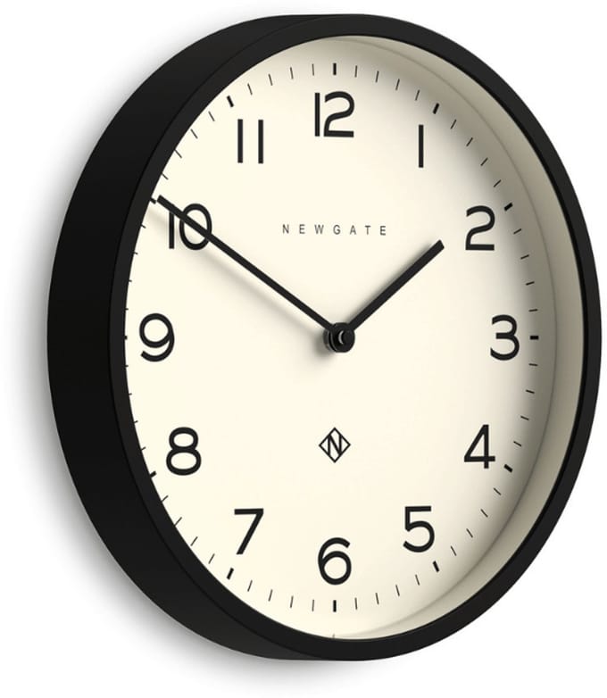 Newgate Number Four Echo - Wandklok - Zwart