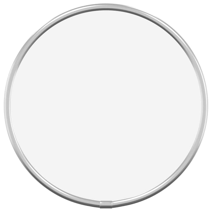 vidaXL - Wandspiegel - rond - Ø20 - cm - zilverkleurig