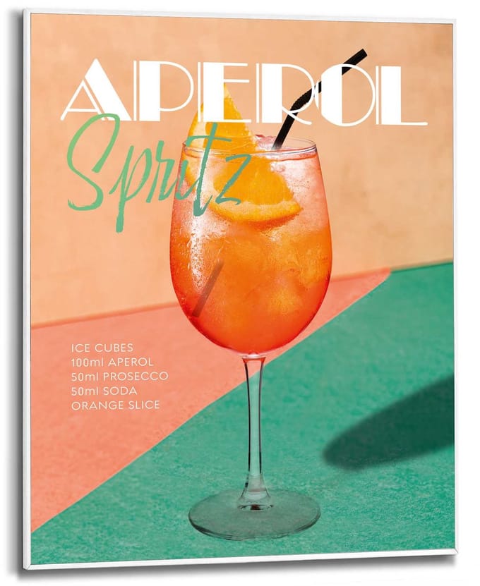 Schilderij Aperol Time - 50 x 40 - Hout - REINDERS
